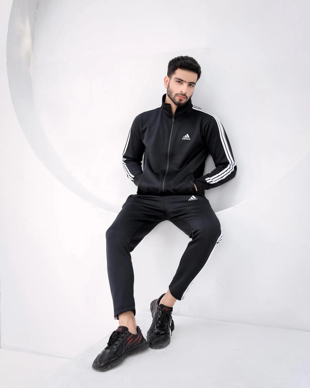 T n A Men's Micro Fleece Zipper Track Suit