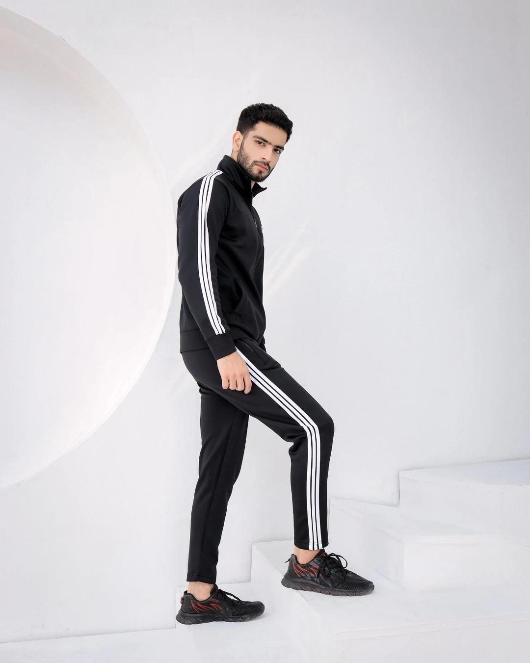 T n A Men's Micro Fleece Zipper Track Suit